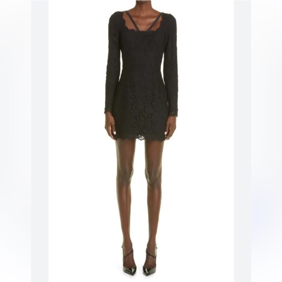 NWT Dolce & Gabbana long-sleeve lace minidress size 4 - Picture 2 of 6